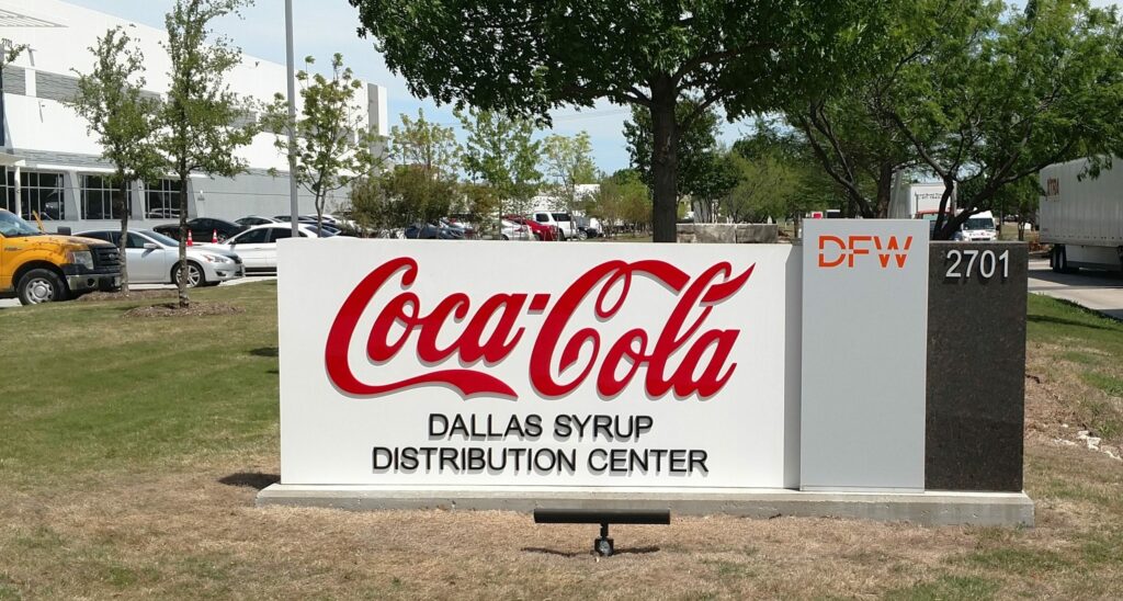 Visual Branding for the Fortune 500 4 Coca Cola Monument Sign scaled 1