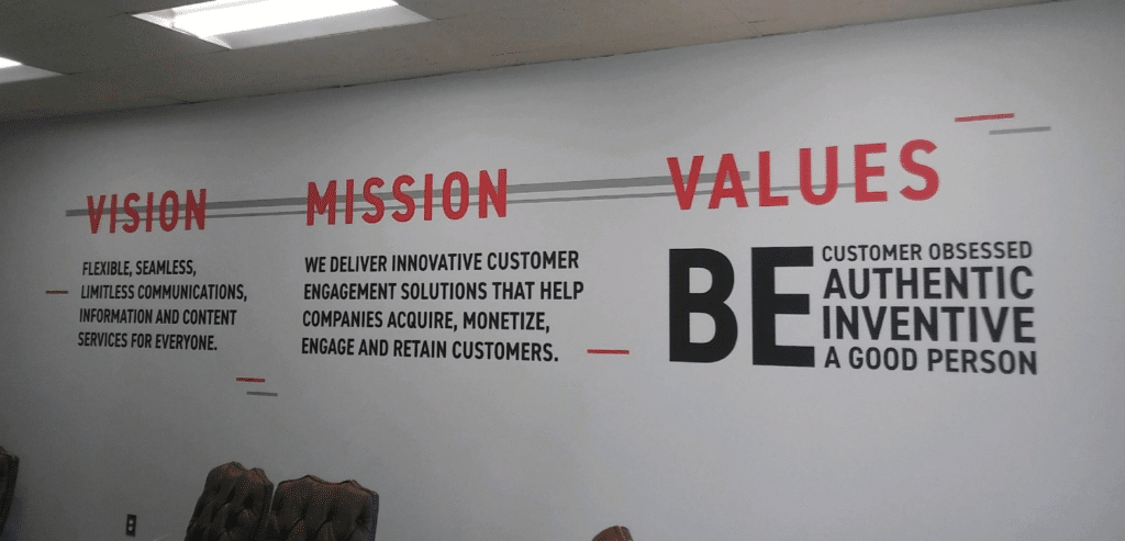 Brand + Culture Interior Signage and Environmental Graphics TX ADP Vision Mission 2048x985 1