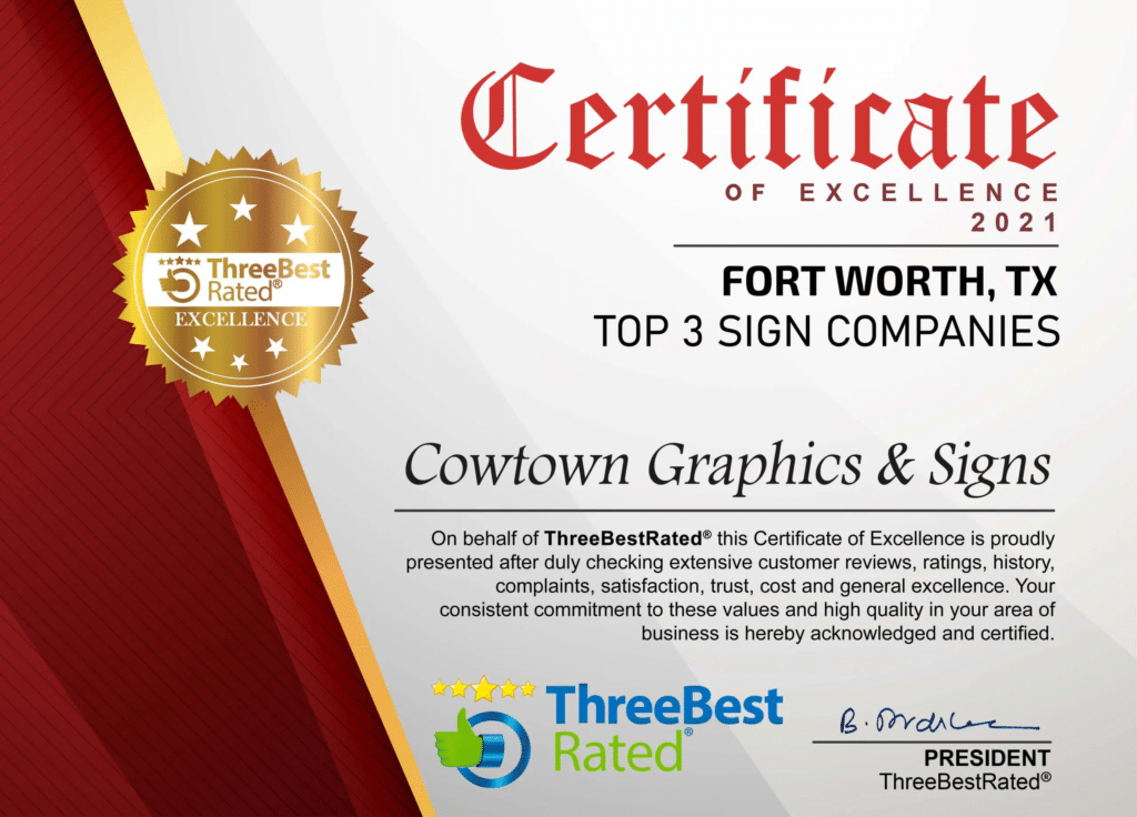 Cowtown Graphics & Signs - Top 3 Sign Companies