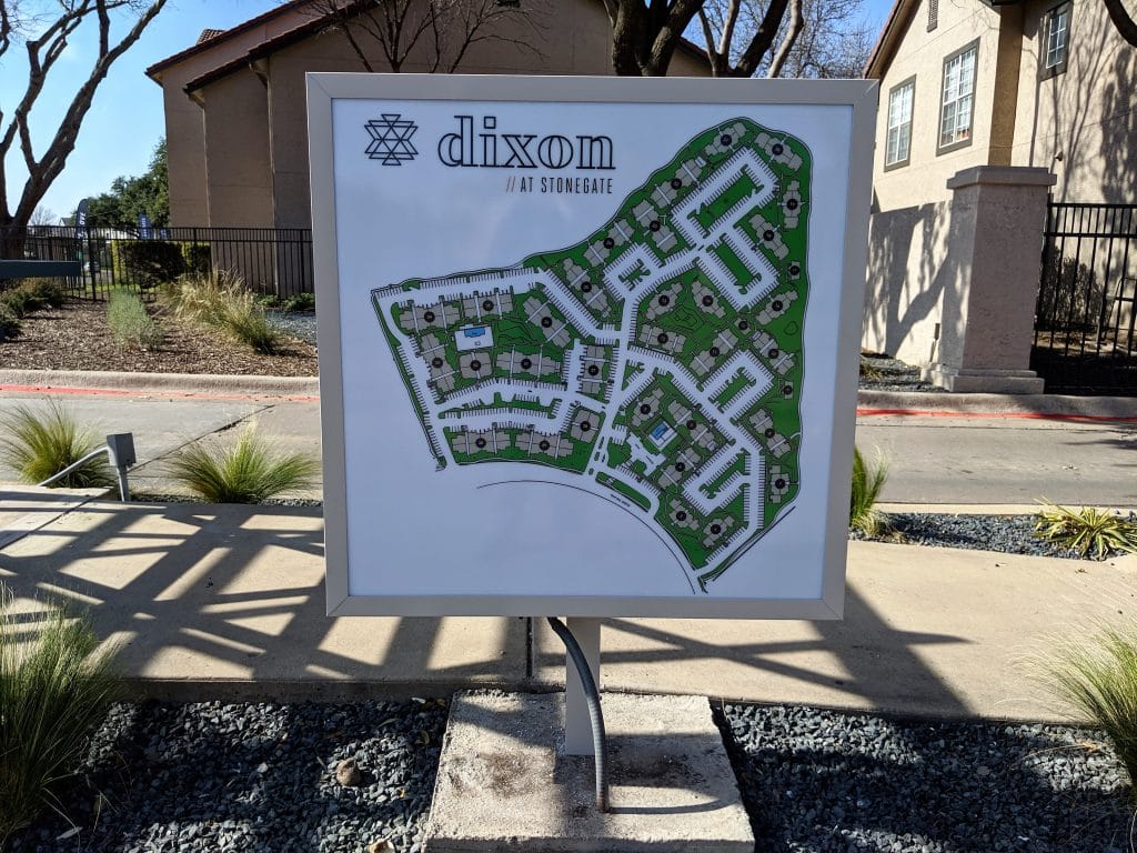 Types of Signs Needed for Multi-Family Housing 3 Site Map